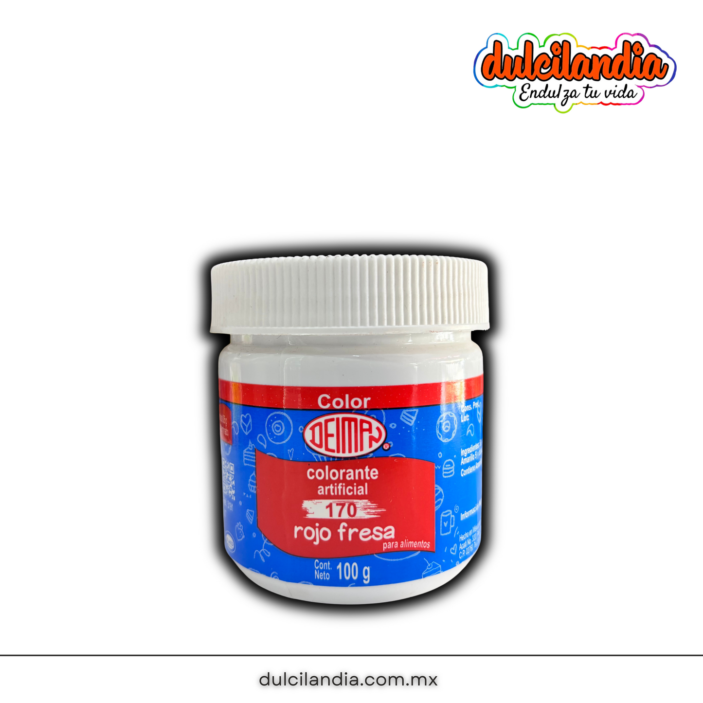 Colorante Artificial Rojo Fresa DEIMAN Frasco 100g
