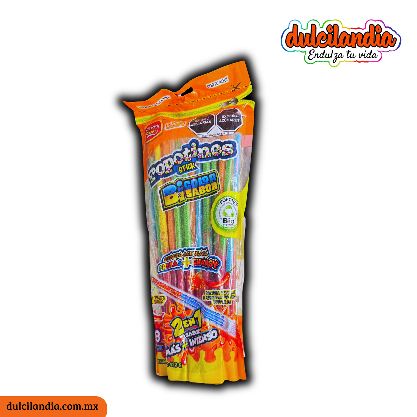 Popotines Stick Bisabor 9g LAS DELICIAS Bolsa c/48