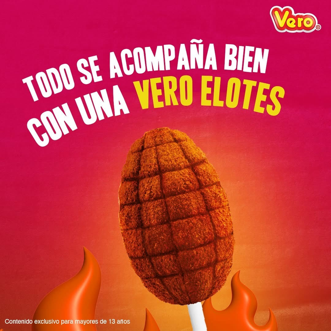 Paletas Elotes 14g VERO Bolsa c/40