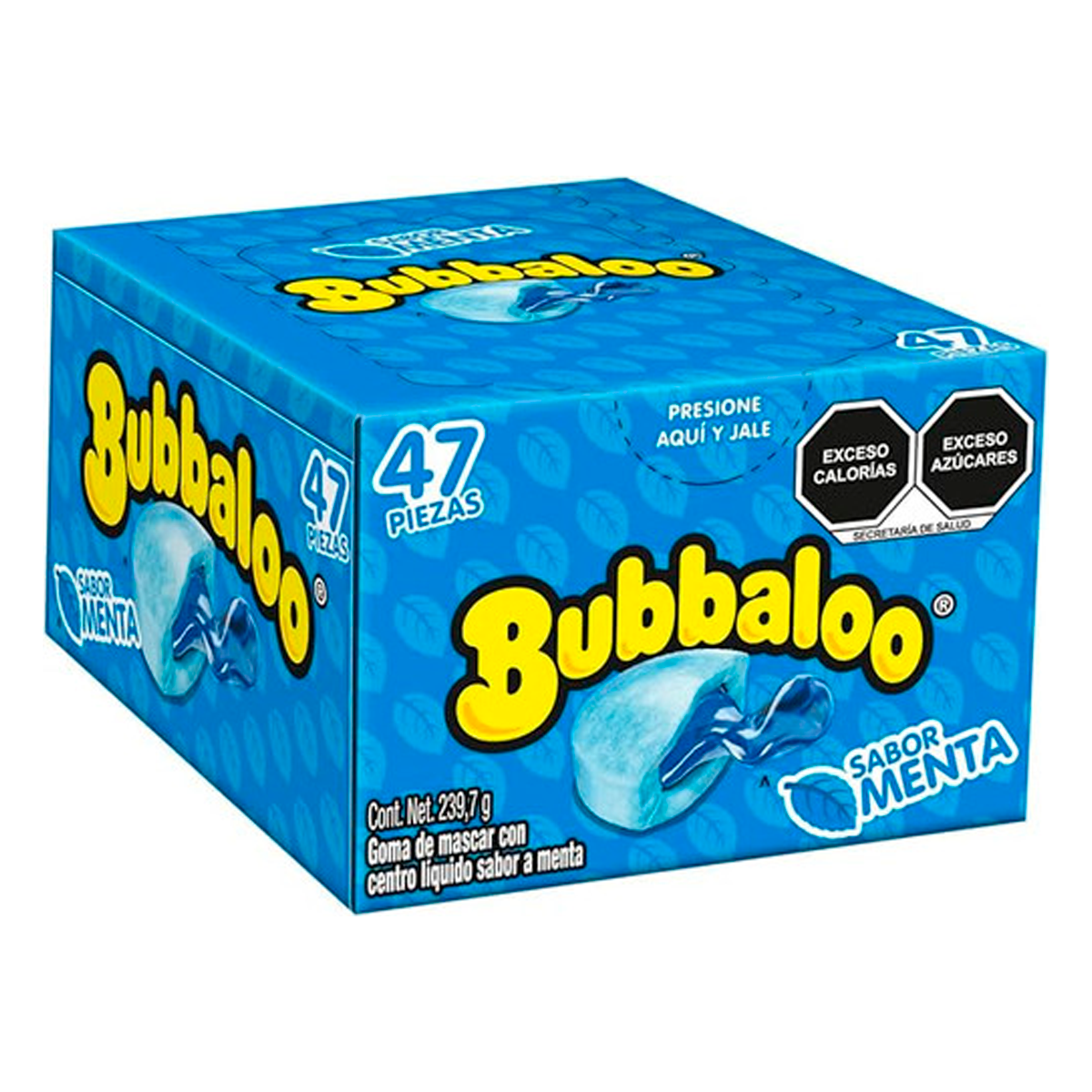 Chicles Bubbaloo Menta MONDELĒZ Caja c/47