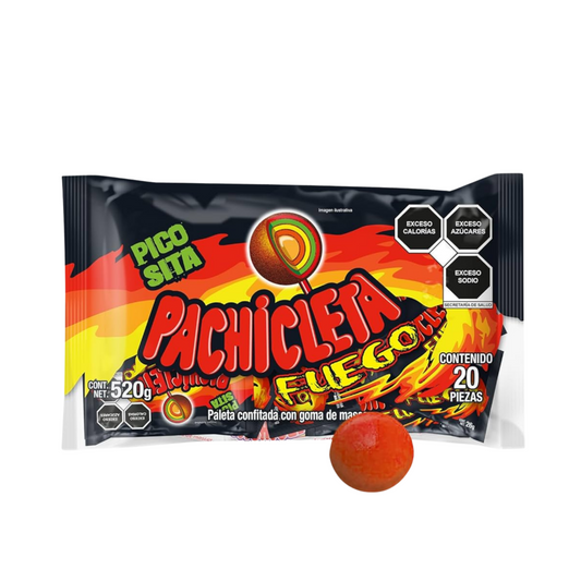 Paletas Pachicleta Fuego 26g CUANDA Bolsa c/20