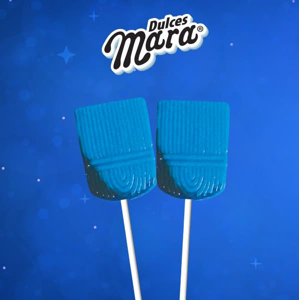 Paletas Escobón Blue 8g MARA Bolsa c/40