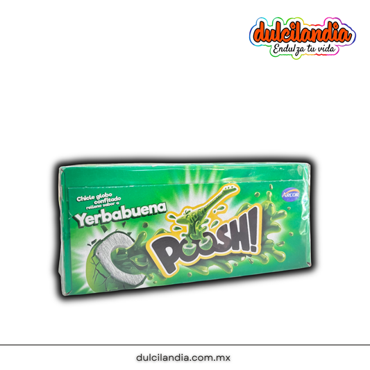 Chicles Poosh! Yerbabuena Rellenos ARCOR Caja c/40