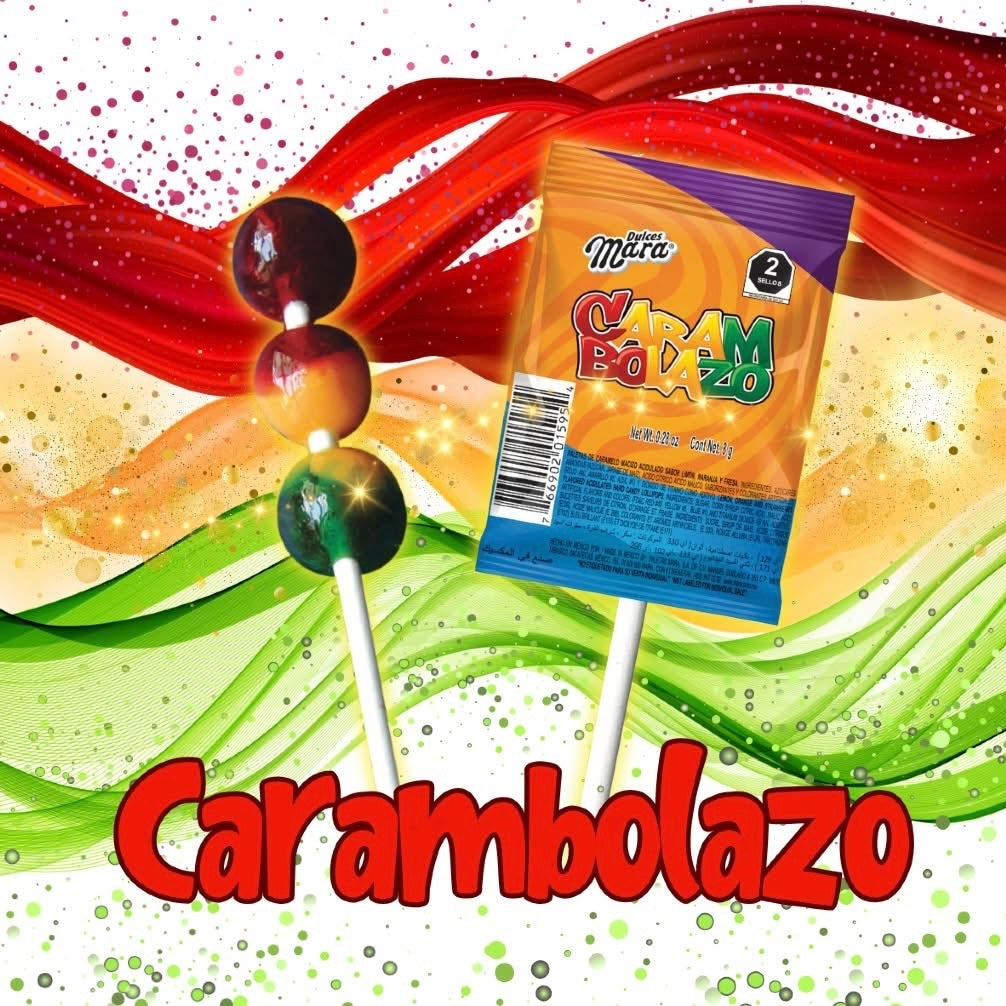 Paletas Semáforo Carambolazo 8g MARA Bolsa c/40