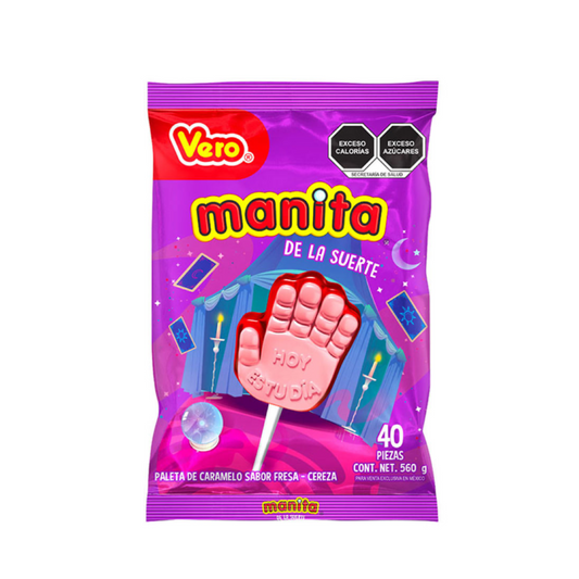 Paletas Manita 14g VERO Bolsa c/40