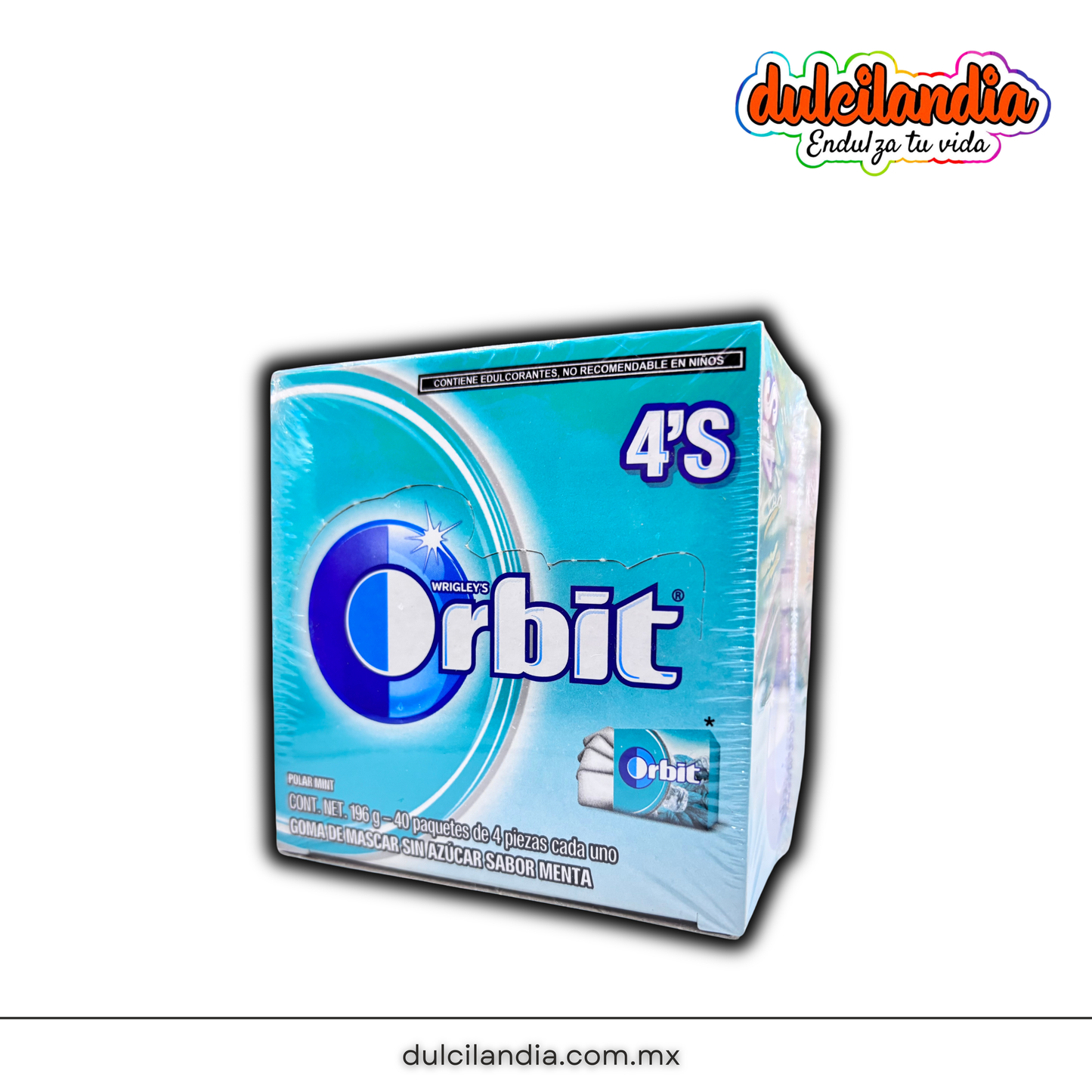 Chicles Orbit 4’s Polar Mint MARS Caja c/40