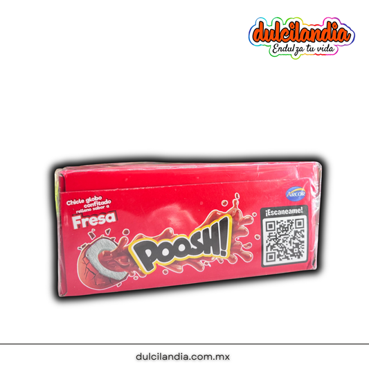 Chicles Poosh! Fresa Rellenos ARCOR Caja c/40