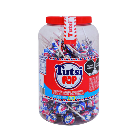 Paletas Tutsi Pop Cereza 20g TUTSI Vitrolero c/80