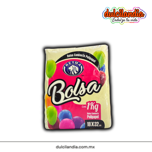 1 Promo Bolsas Camiseta Mini 18x32cm Polipapel REYMA Bolsa 1Kg