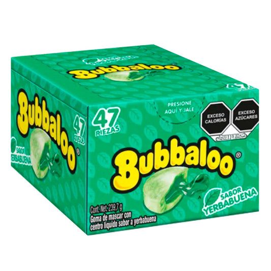 Chicles Bubbaloo Yerbabuena MONDELĒZ Caja c/47