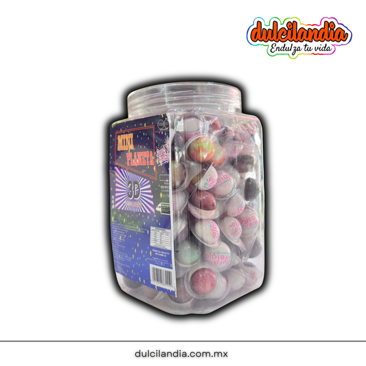 Gomitas Mini Planeta 3D PURO RELAJO Vitrolero c/150