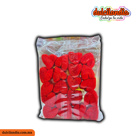 Bombones Malvaviscos con Gragea Malvabin Corazón Chico 10g HUBIN Bolsa c/20
