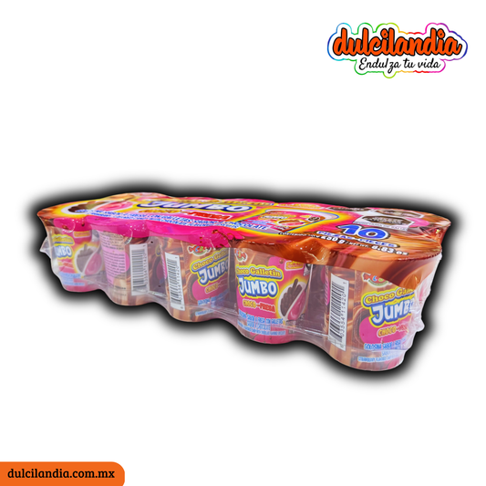 Choco Galletín Jumbo Choco-Fresa 25g LAS DELICIAS Empaque c/10