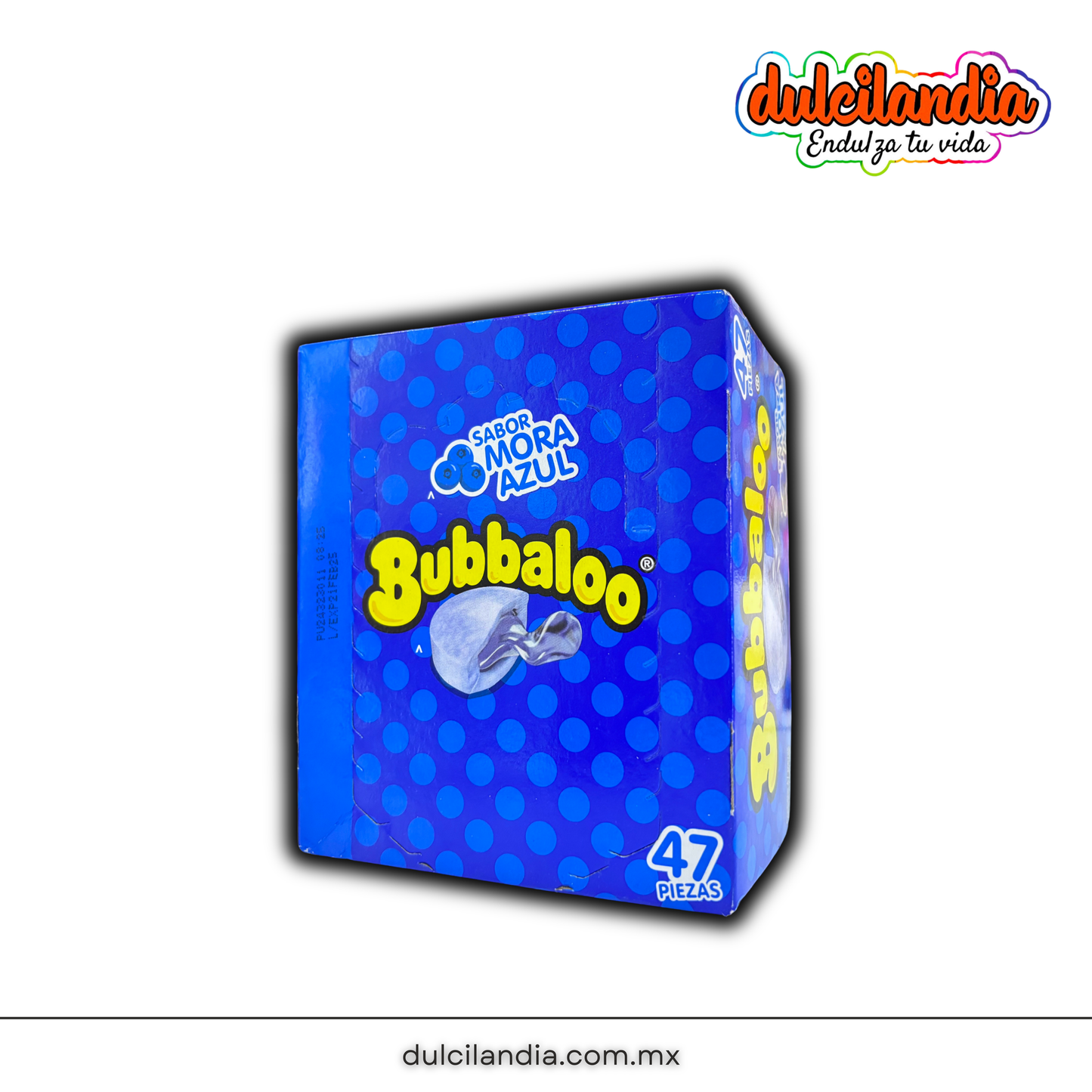 Chicles Bubbaloo Mora Azul MONDELĒZ Caja c/47