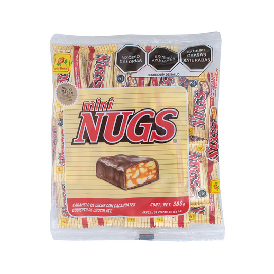 Chocolates Mini Nugs 15g DE LA ROSA Bolsa c/24