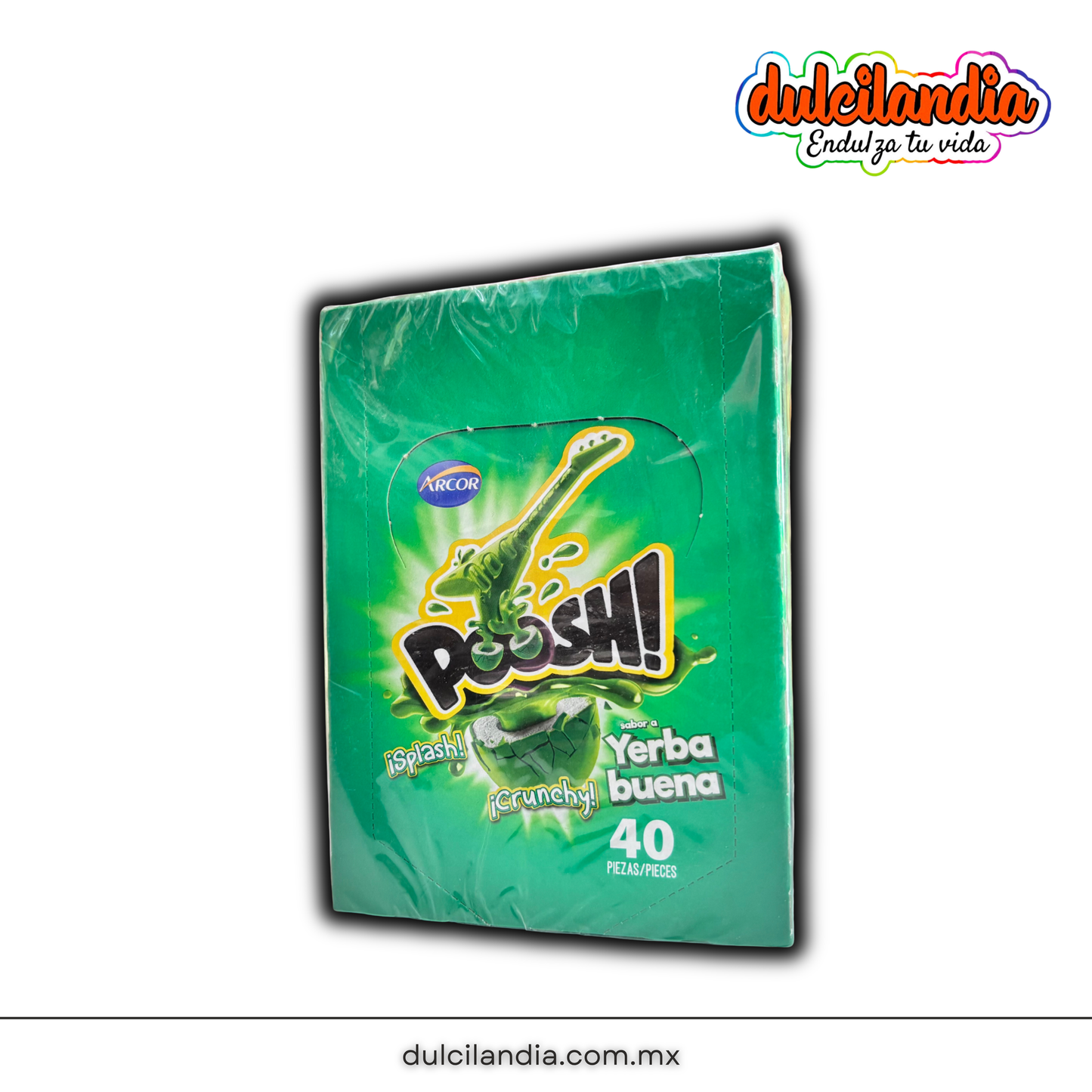 Chicles Poosh! Yerbabuena Rellenos ARCOR Caja c/40