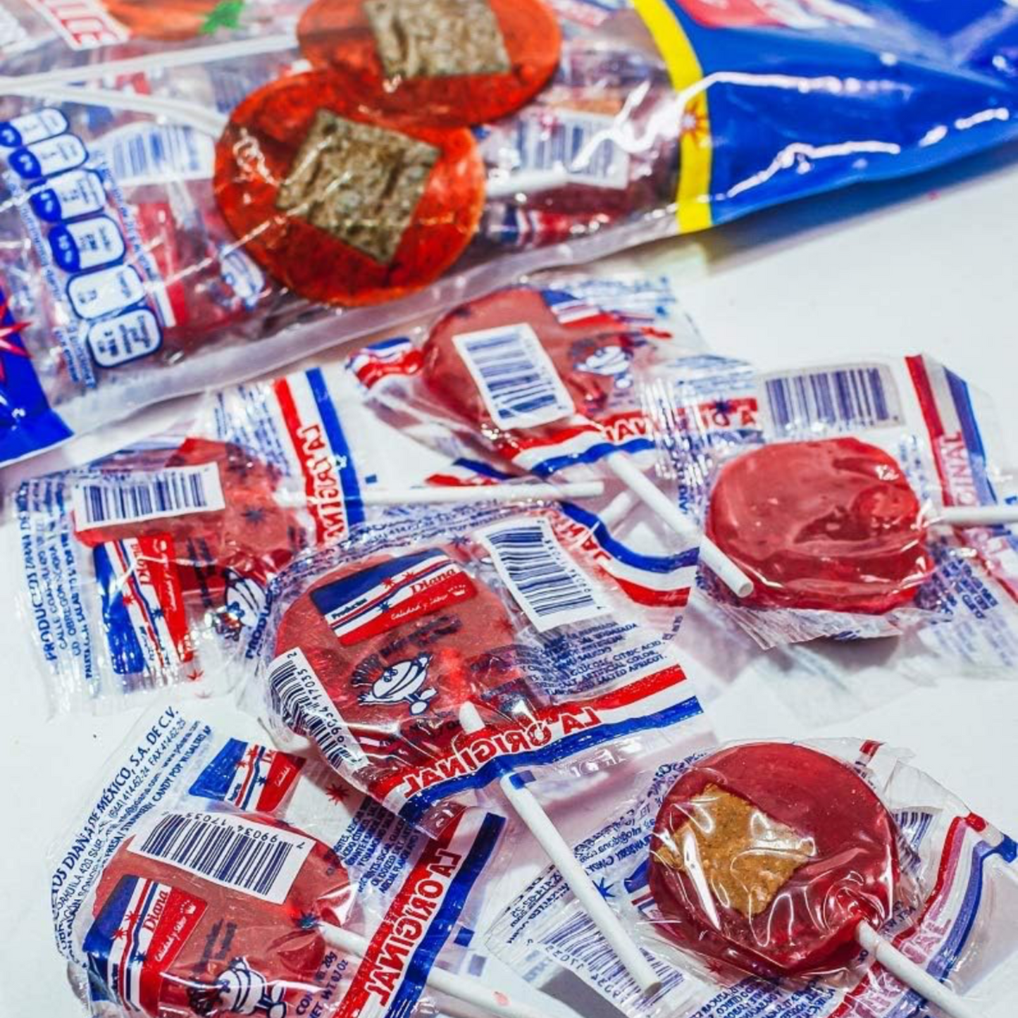 Paleta Saladito Fresa Agridulce 20g DIANA Bolsa c/30