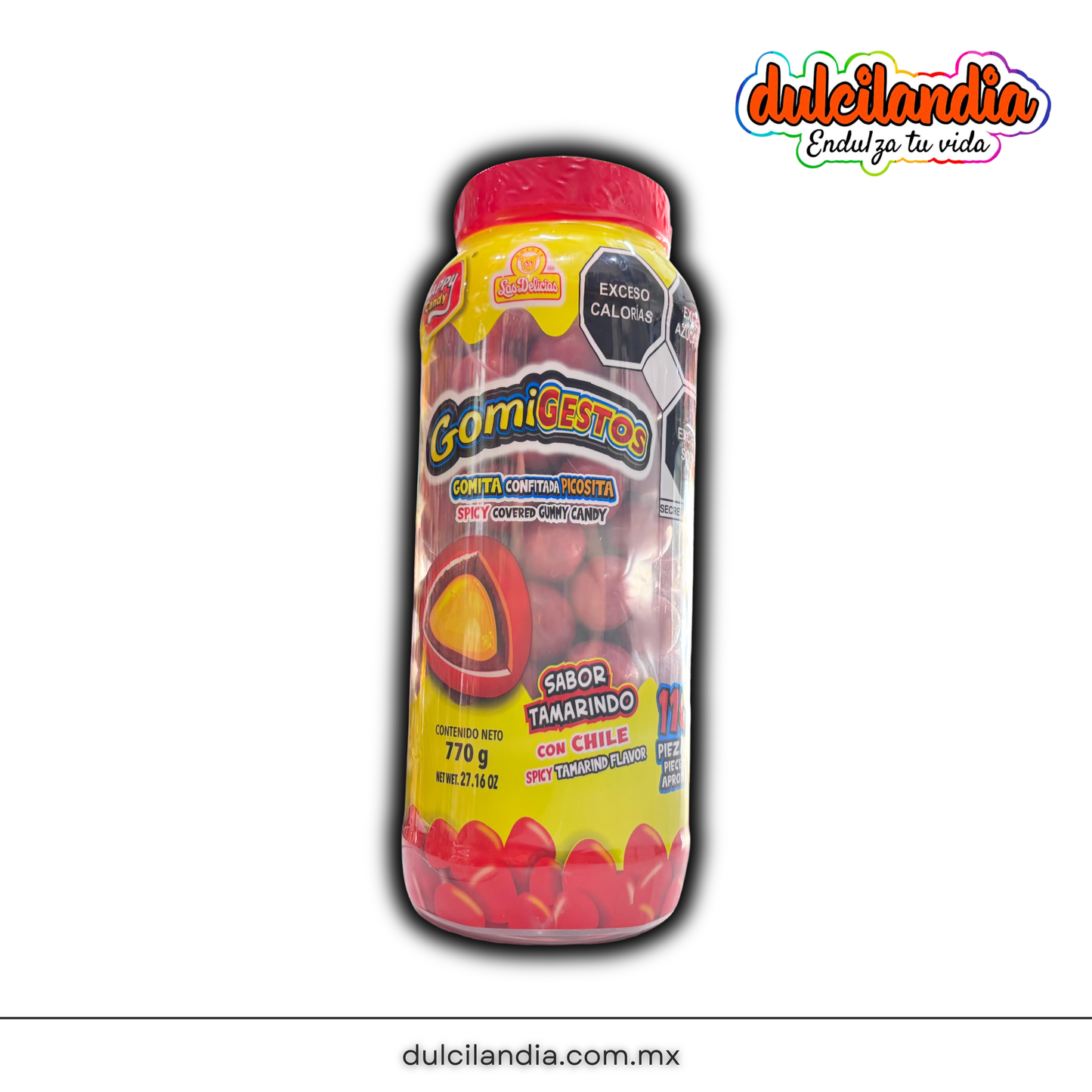 Gomitas GomiGestos Tamarindo 7g LAS DELICIAS Vitrolero c/110