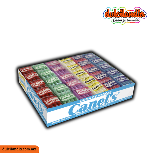 1 Promo 2 Chicles Surtidos 4’s CANEL’S Caja c/60