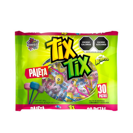 Paletas Tix Tix 11g SONRIC’S Bolsa c/30