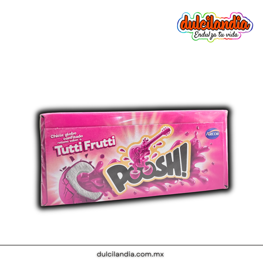 Chicles Poosh! Tutti Frutti Rellenos ARCOR Caja c/40