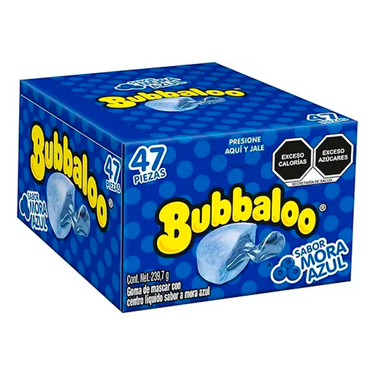 Chicles Bubbaloo Mora Azul MONDELĒZ Caja c/47