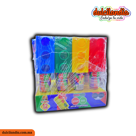 Caramelos con Juguete Semáforo Stop Go! TINAJITA Exhibidor c/12