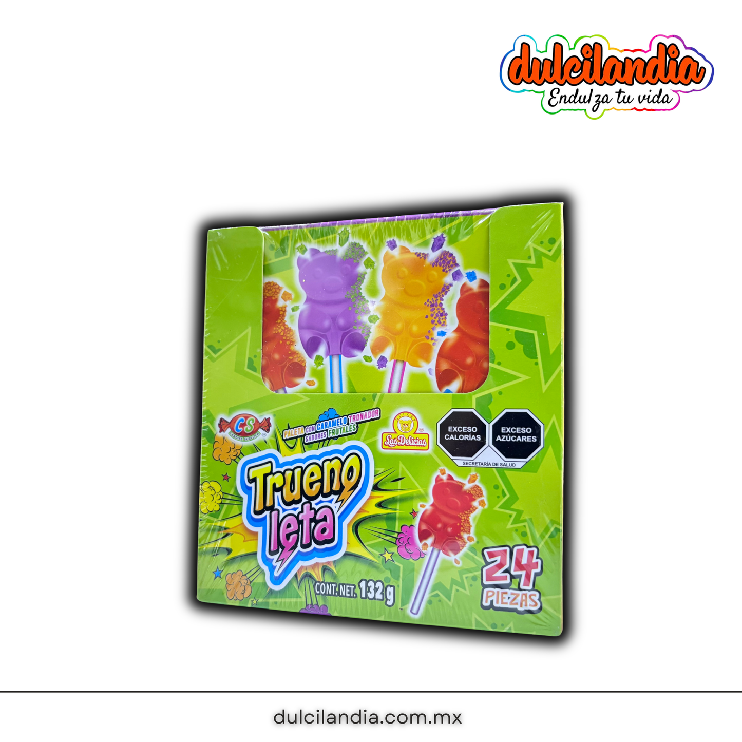 Paletas Truenoleta 5.5g LAS DELICIAS Caja c/24
