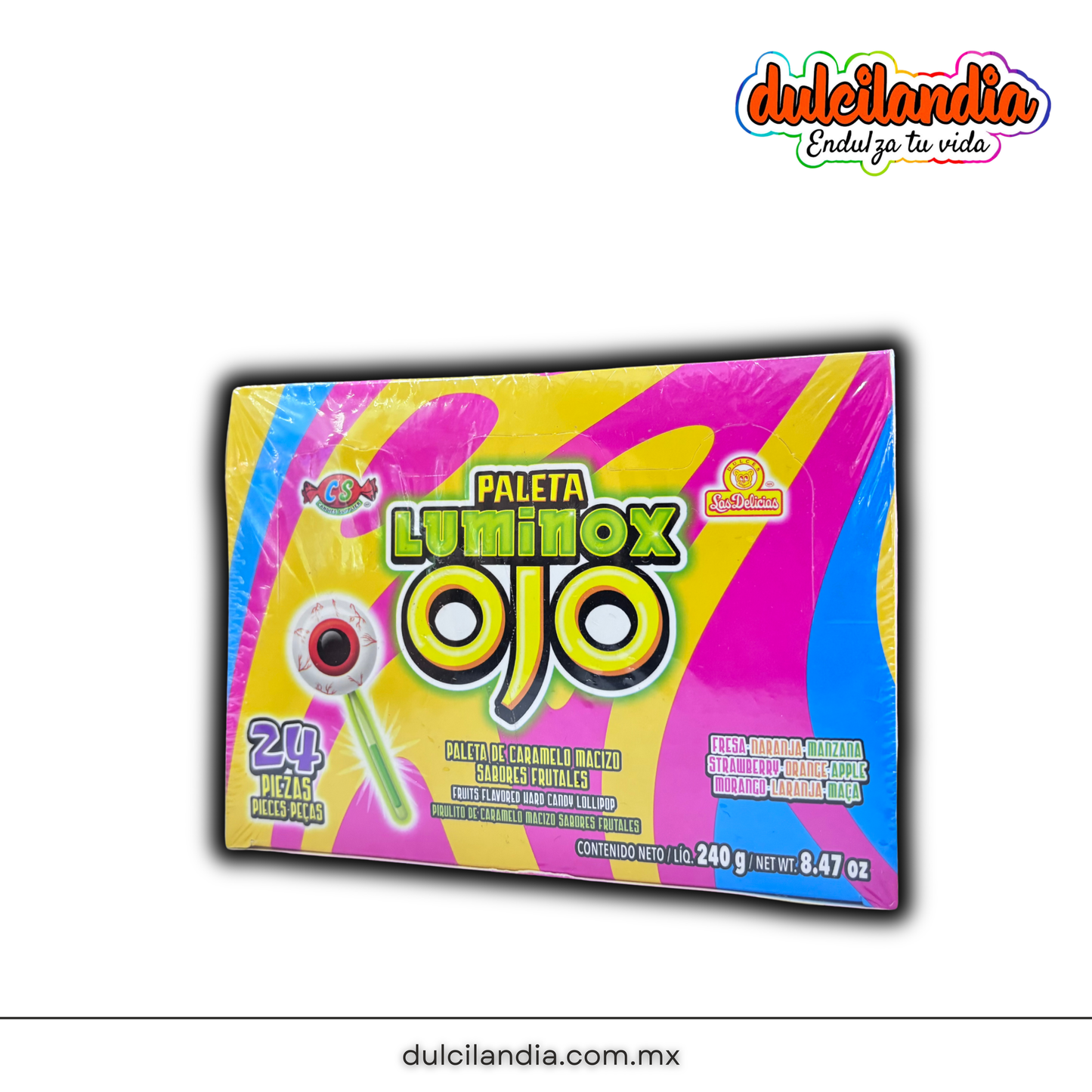 Paletas Luminox Ojo 10g LAS DELICIAS Caja c/24