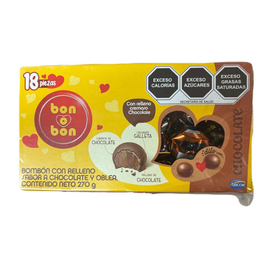 Chocolates Bon o Bon Chocolate ARCOR Caja c/18