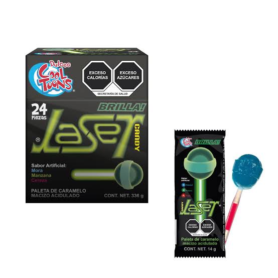 Paleta Laser Candy COOL TOONS Caja c/24