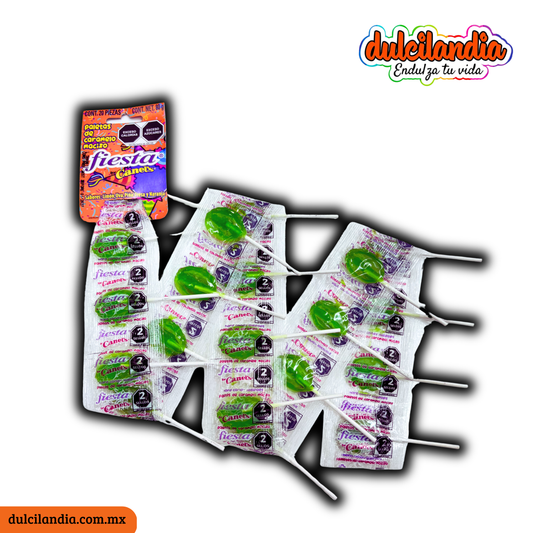 Paletas Fiesta Limón 4g CANEL’S Tira c/20