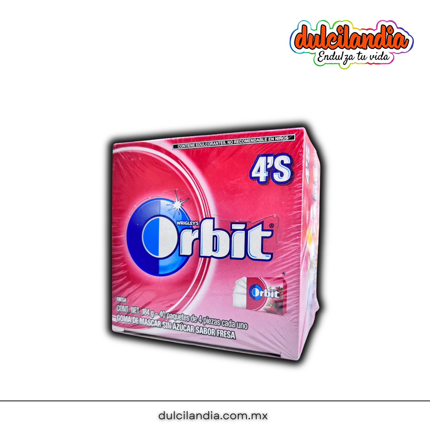 Chicles Orbit 4’s Fresa MARS Caja c/40