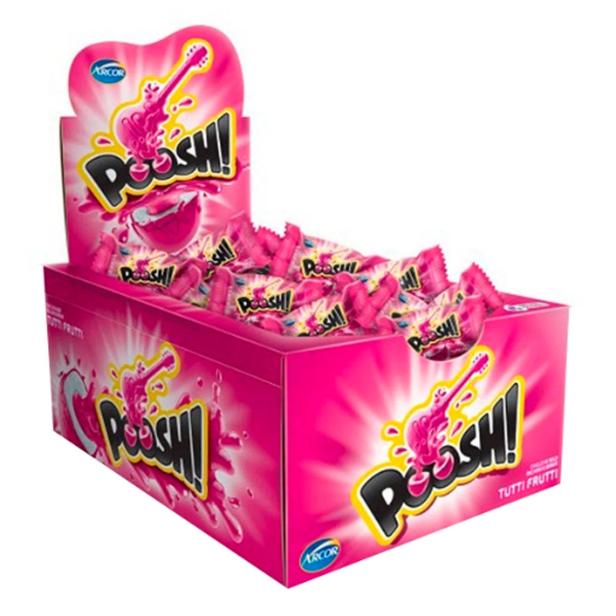 Chicles Poosh! Tutti Frutti Rellenos ARCOR Caja c/40