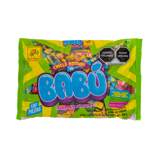 Chicles Babú Surtidos 5g DE LA ROSA Bolsa c/100