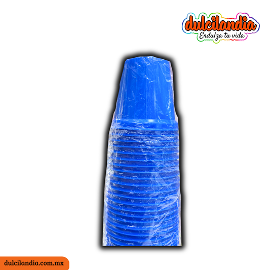 Vasos Plásticos 5A Azules REYMA Empaque c/50