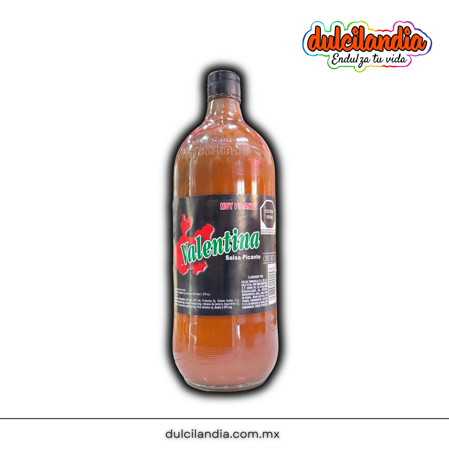 Salsa Muy Picante VALENTINA Botella 1Lt