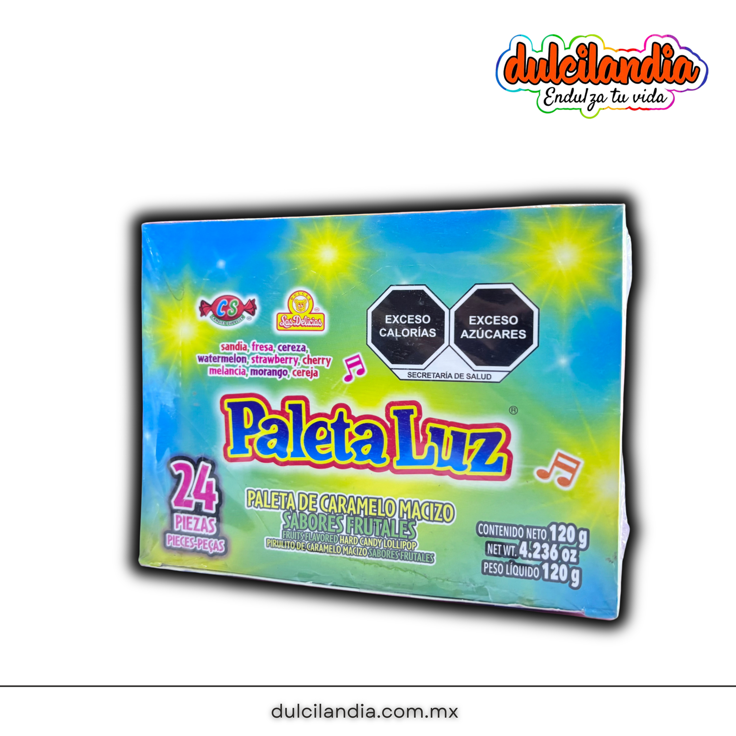 Paleta Luz Surtida 5g LAS DELICIAS Caja c/24