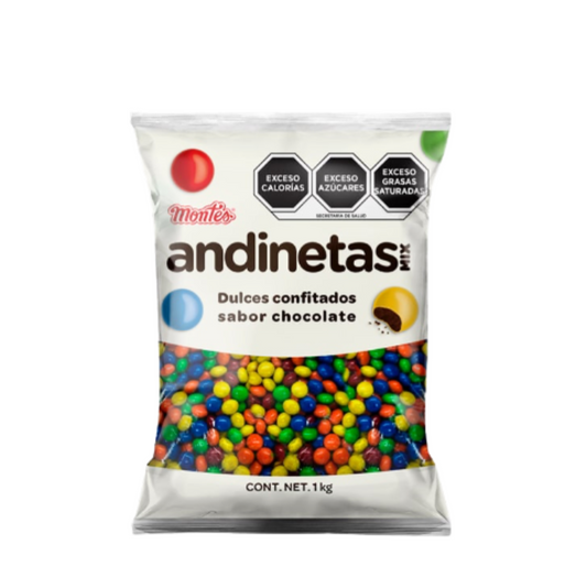 Chocolates Confitados Andinetas Mix MONTES Bolsa 500g