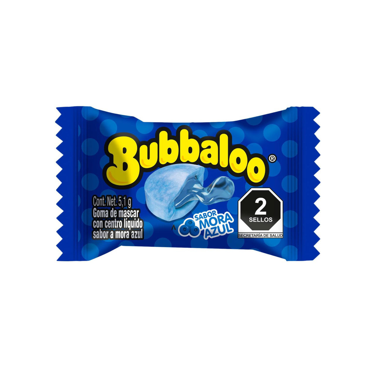 Chicles Bubbaloo Mora Azul MONDELĒZ Caja c/47