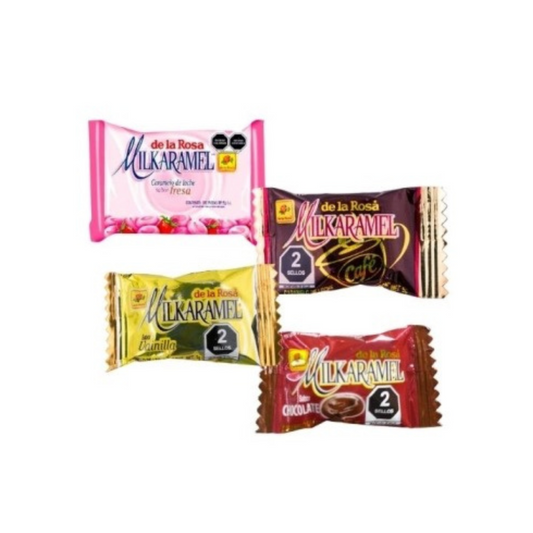 Caramelos Milkaramel Surtido 5g DE LA ROSA Bolsa c/100