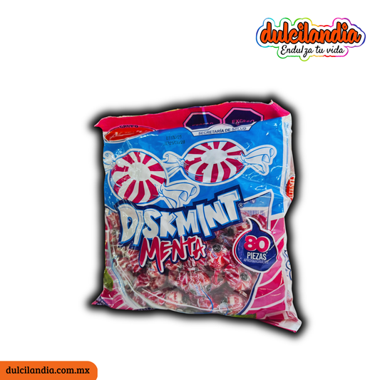 Caramelos Diskmint Discos de Menta ALTEÑO Bolsa c/80