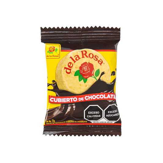 Mazapán Cubierto de Chocolate 22g DE LA ROSA Caja c/16