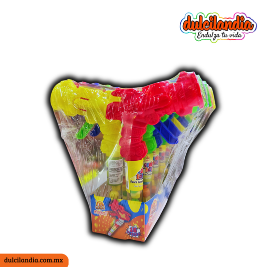 Caramelos con Juguete Revolver Ball TINAJITA Exhibidor c/16
