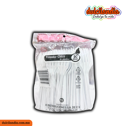Tenedores Chicos Desechables MARGARITA Bolsa c/50