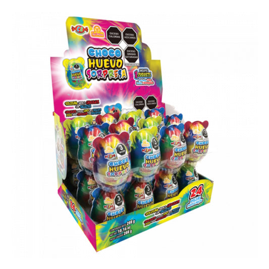 Choco Huevo Sorpresa con Juguete Surtido LAS DELICIAS Caja c/24
