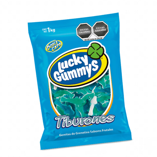 Gomitas Tiburones LUCKY GUMMYS Bolsa 1Kg