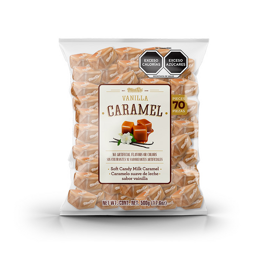 Caramelos Vainilla Caramel 7g MONTES Bolsa c/70