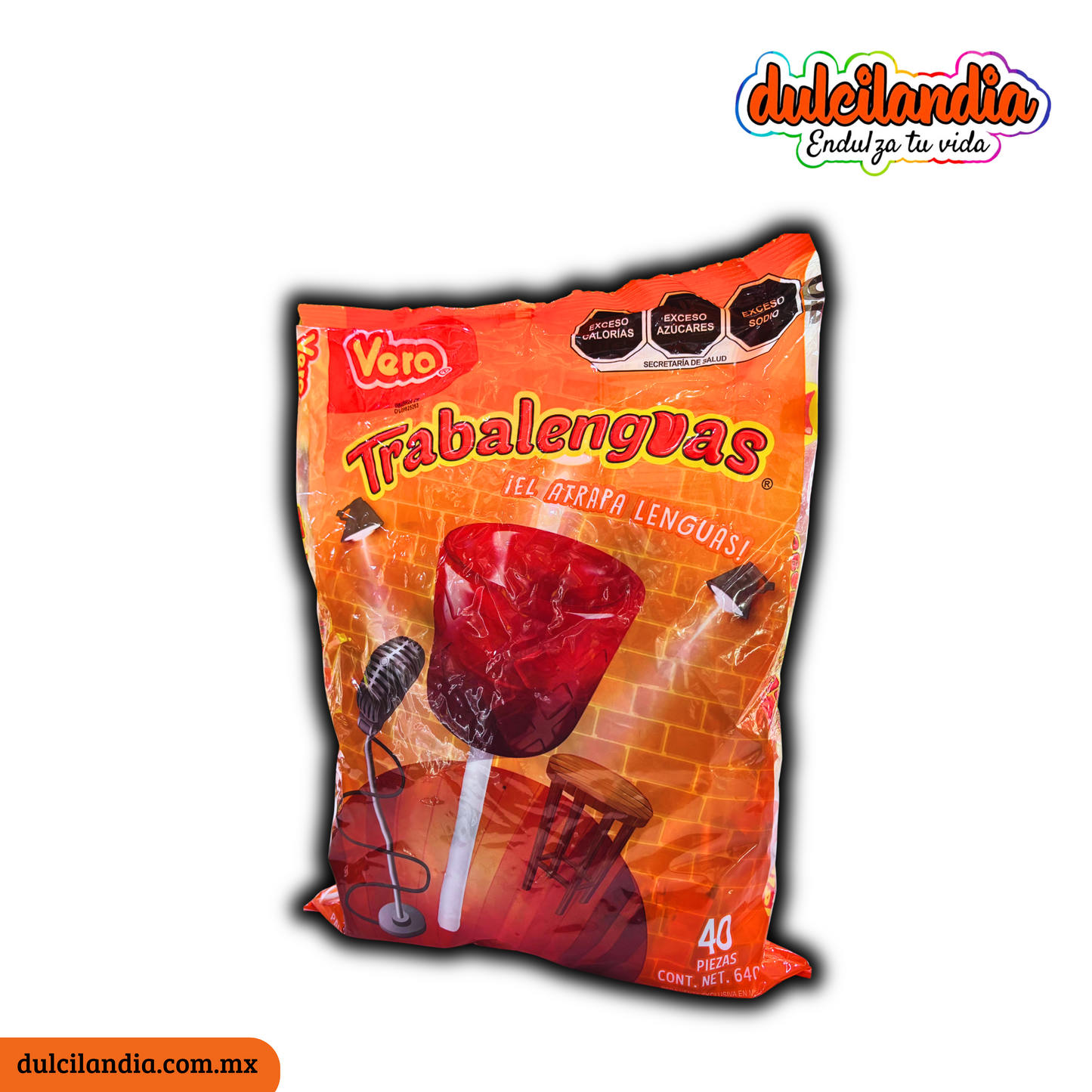 Paletas Trabalenguas 16g VERO Bolsa c/40
