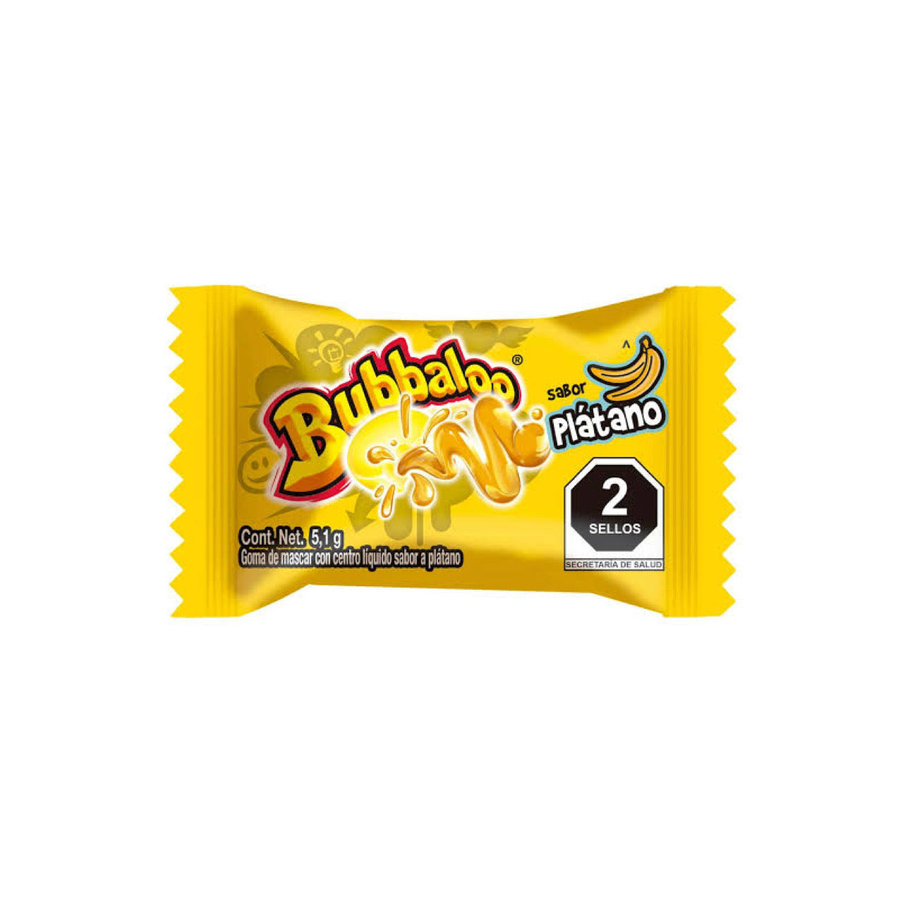 Chicles Bubbaloo Plátano MONDELĒZ Caja c/47
